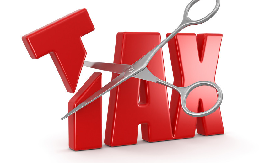 TAX and Scissors (clipping path included)